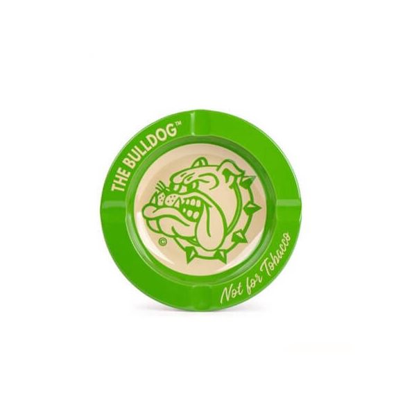 CENICERO METÁLICO VERDE-BULLDOG
