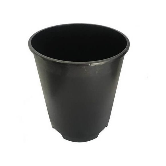 MACETA REDONDA NEGRA 1 LT