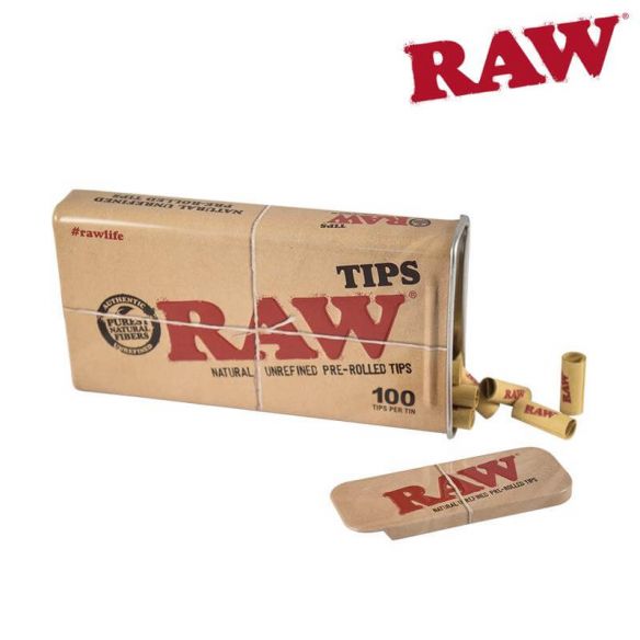 CAJETILLA METÁLICA CON TIPS PRE ENROLADOS-RAW