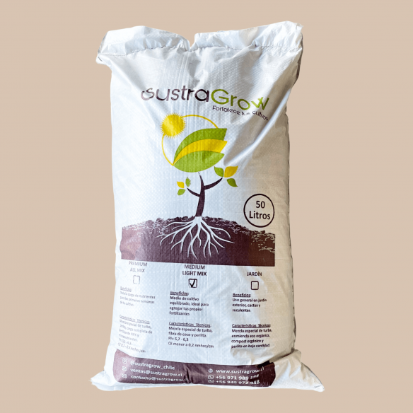 SUSTRATO MEDIUM LIGHT MIX 50LT-SUSTRAGROW