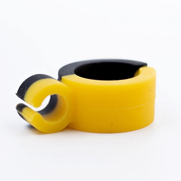 ANILLO DE SILICONA NEGRO/AMARILLO