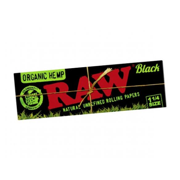 PAPELILLOS BLACK ORGANIC HEMP 1 1/4 1UD-RAW