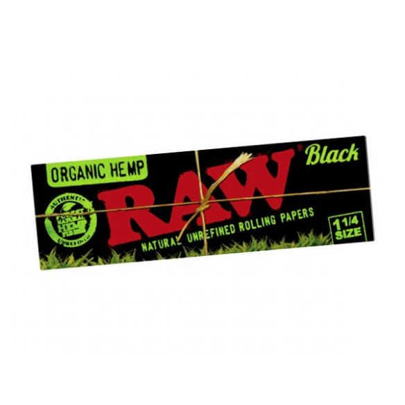 RAW Papelillo Black Organic Hemp 1 1/4