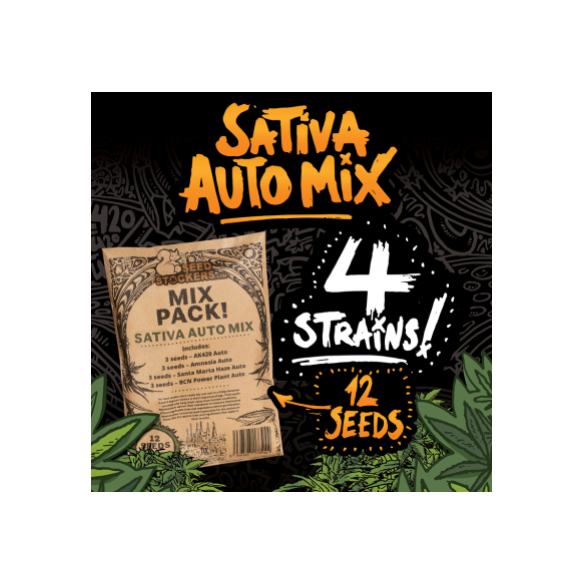 SATIVA AUTO MIX X12-SEEDSTOCKERS