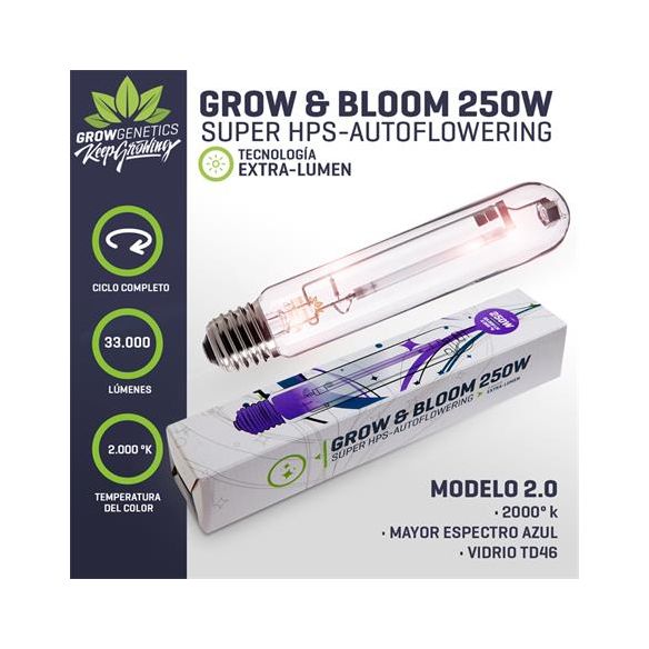 AMPOLLA GROW & BLOOM 250W-GROW GENETICS