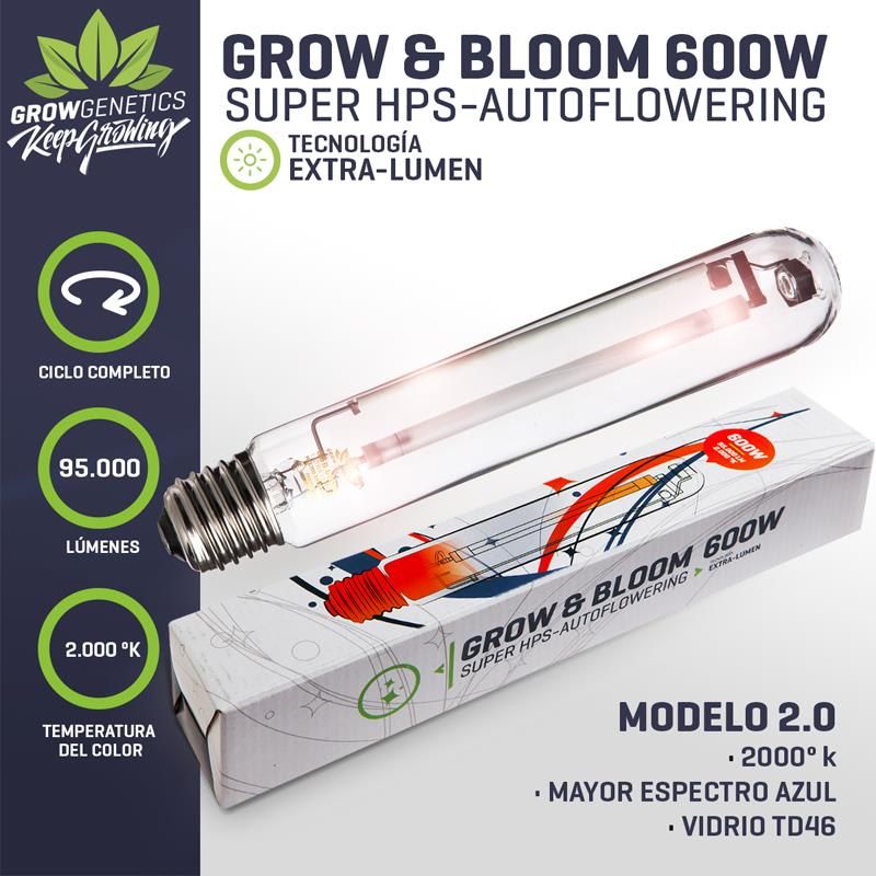 Grow Genetics Ampolleta Grow & Bloom 600W