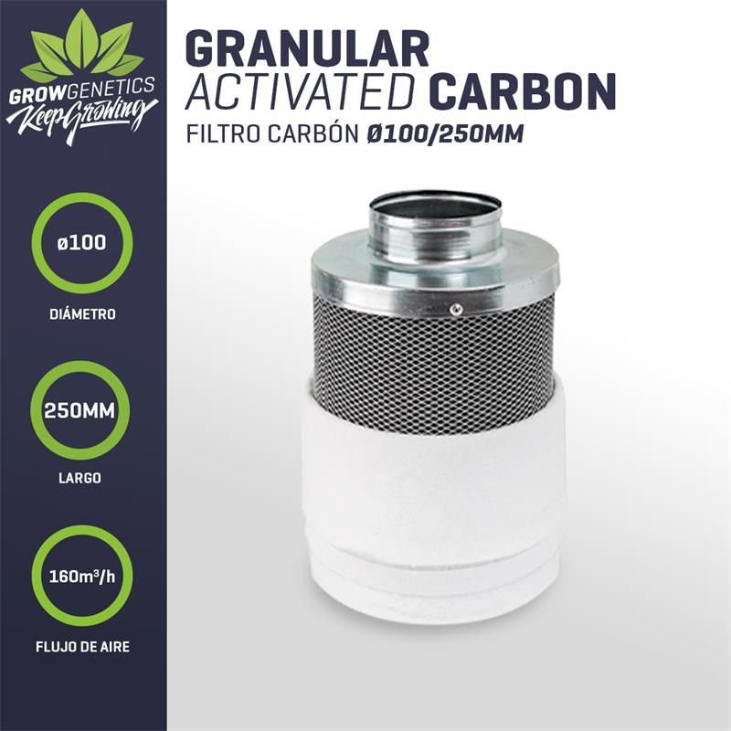 Grow Genetics Filtro De Carbón 100/250mm (160m3/h)