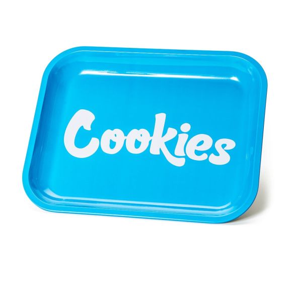 METAL ROLLING TRAY BLUE LARGE-COOKIES