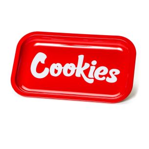 METAL ROLLING TRAY RED...