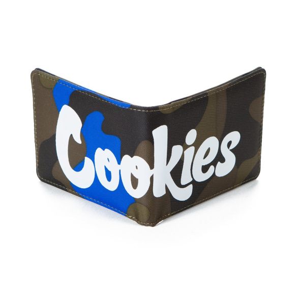 NYLON BILLFOLD BLUE CAMO WALLET-COOKIES