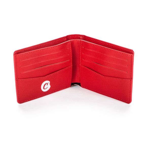 TEXTURED LEATHER RED WALLET-COOKIES