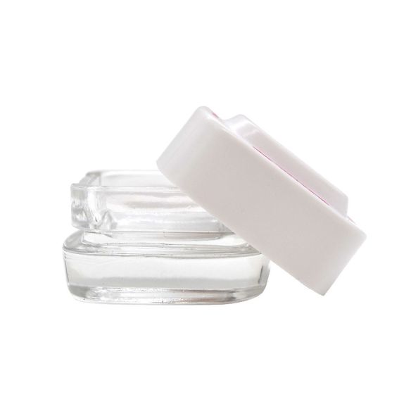 CONTENEDOR EXTRACTOS CLEAR TAPA BLANCA 4ML-BONGLAB