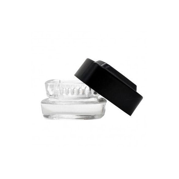 CONTENEDOR EXTRACTOS CLEAR TAPA NEGRA 4ML-BONGLAB