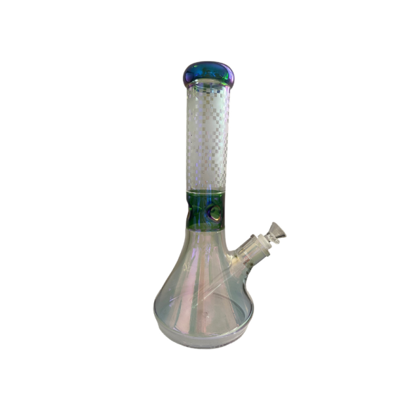 BONG BEAKER TORNASOL BLUE MANDALA 35CM- PHOENIX STAR