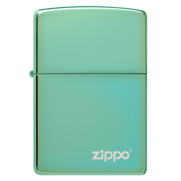 HIGH POLISH GREEN LASERED-ZIPPO