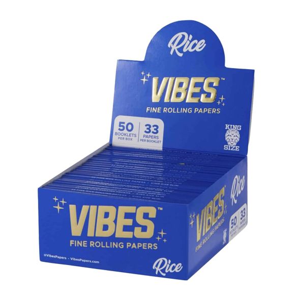 PAPELILLOS RICE KING SIZE SLIM 50U-VIBES