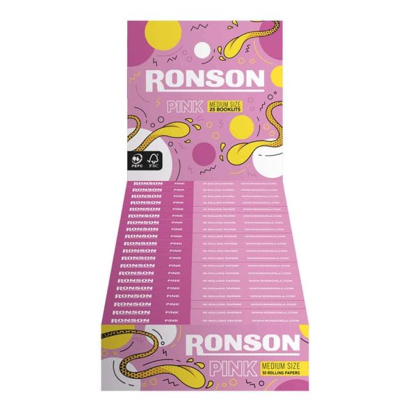 PAPELILLO 1 1/4 PINK 25U-RONSON