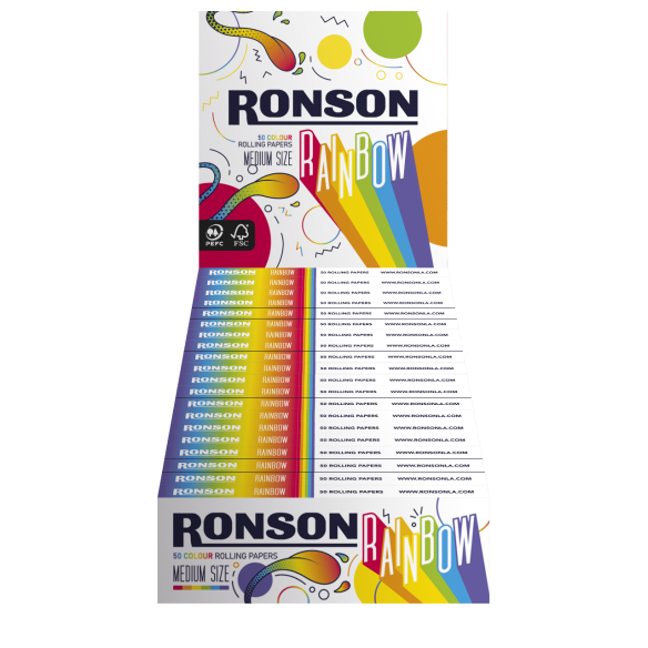 PAPELILLO 1 1/4 RAINBOW 25U-RONSON