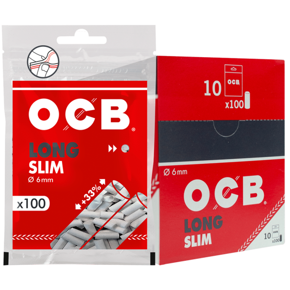 FILTRO LONG SLIM 10 SOBRES (10U)-OCB