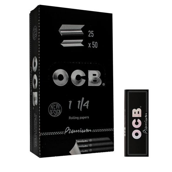 PAPELILLO PREMIUM NEGRO DISPLAY 25U 1.25-OCB