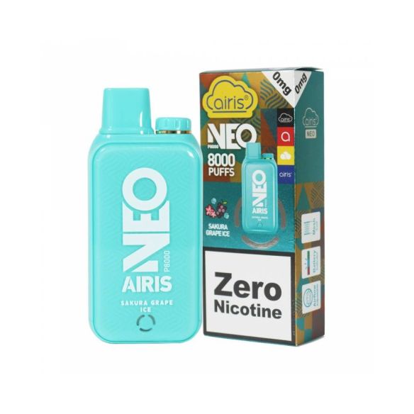 VAPORIZADOR AIRIS NEO P8000 SAKURA GRAPE ICE 5%-AIRISTECH