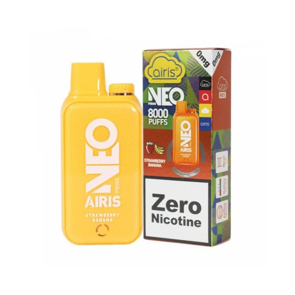 VAPORIZADOR AIRIS NEO P8000 STRAWBERRY BANANA 5%-AIRISTECH