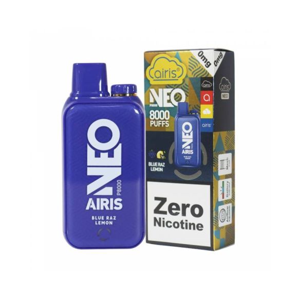 VAPORIZADOR AIRIS NEO P8000 BLUE RAZ LEMON 5%-AIRISTECH