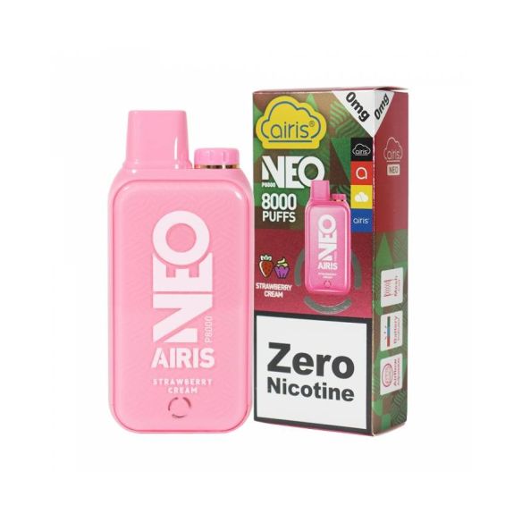 VAPORIZADOR AIRIS NEO P8000 STRAWBERRY CREAM 5%-AIRISTECH