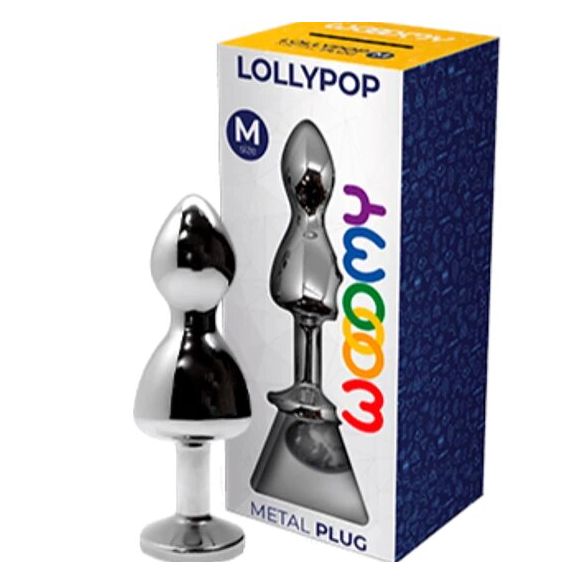 PLUG ANAL METÁLICO WOOOMY LOLLYPOP