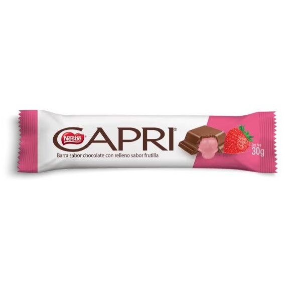 CHOCOLATE CAPRI FRUTILLA 30GR