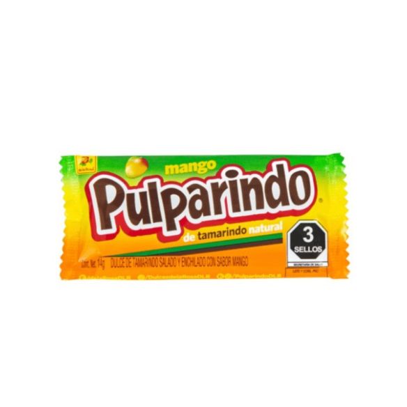 DULCE MEXICANO PULPARINDO SABOR MANGO 14GR