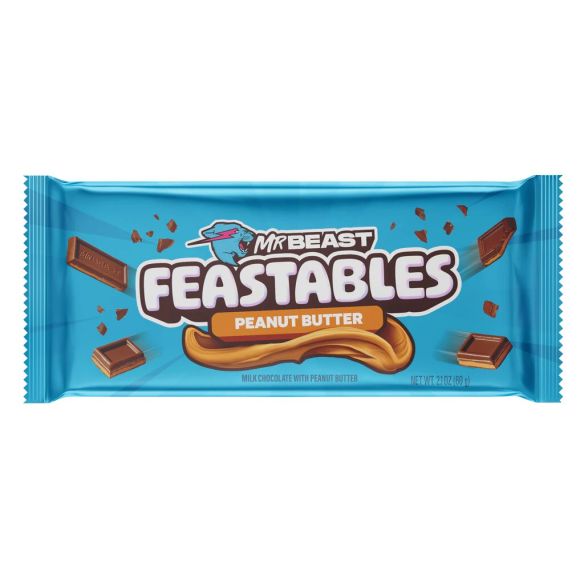 MR. BEAST FEASTABLES PEANUT BUTTER CHOCOLATE BAR 60GR