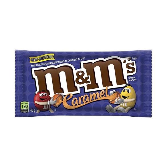 M&M's CARAMEL CHOCOLATE CANDY 40 GR