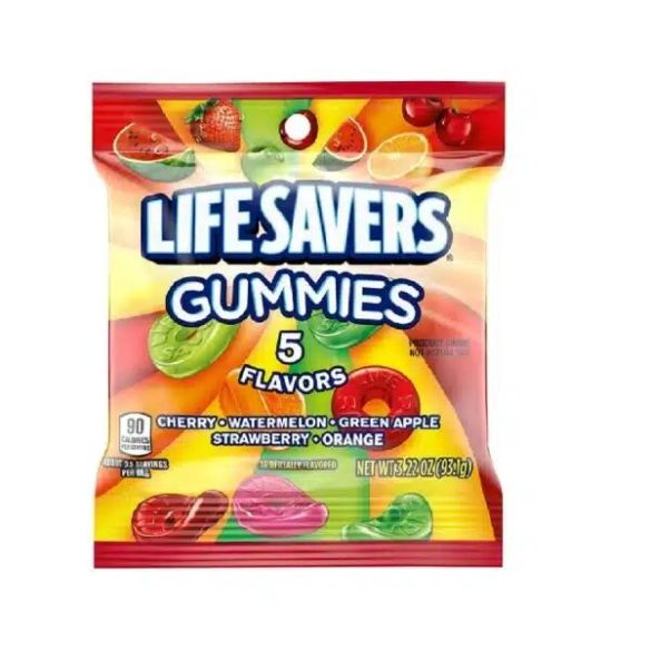 GOMITAS AMERICANAS LIFE SAVERS 5 SABORES 93GR