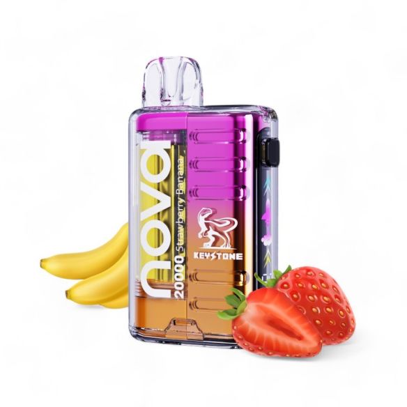 VAPORIZADOR DESECHABLE NOVA 20000 ZERO BANANA-KEYSTONE