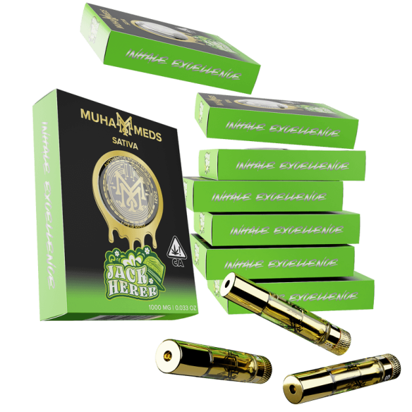CARTRIDGE MUHA MEDS 0,8ML JACK HERER SATIVA-MUHA MEDS (VACÍOS)