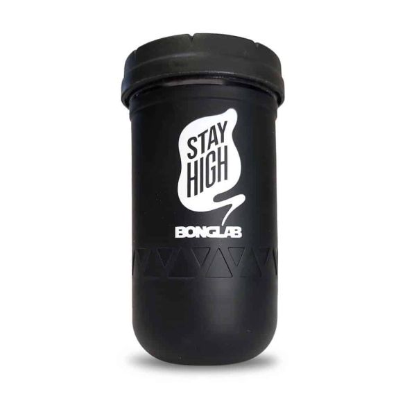 JAR NEGRO 12OZ-BONGLAB RE: STASH