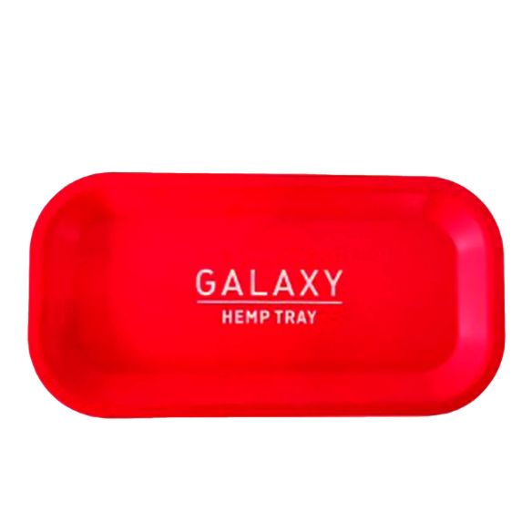 BIODEGRADABLE RED HEMP ROLLING TRAY-GALAXY