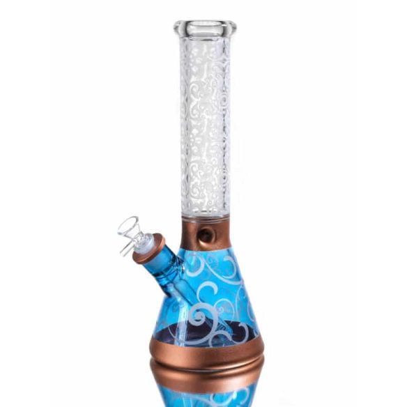 BEAKER LAVA TRANSLUCENT BLUE-CALVO GLASS