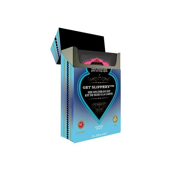 SET KAMA SUTRA "GET SLIPPERY" – LUBRICACIÓN EXQUISITA EN FORMATO DE BOLSILLO