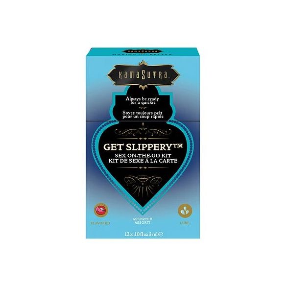 SET KAMA SUTRA "GET SLIPPERY" – LUBRICACIÓN EXQUISITA EN FORMATO DE BOLSILLO