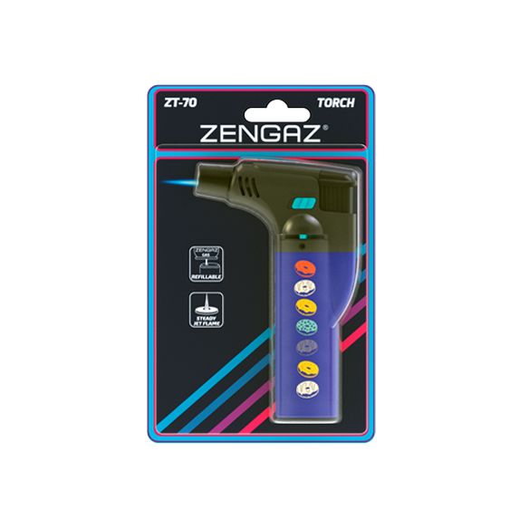 ENCENDEDOR  TORCH ZT-70 AZUL/DONAS-ZENGAZ