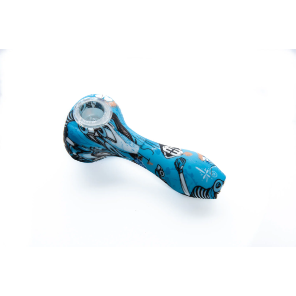 PIPA SILICONA GRAFFITI SKULLS- DISEÑOS VARIADOS
