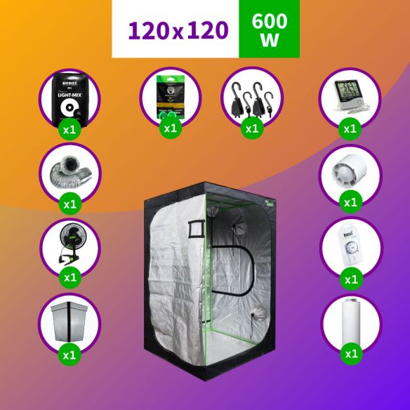 KIT INDOOR PROFESIONAL APOLLO COMPLETO 120X120X200 - 480W