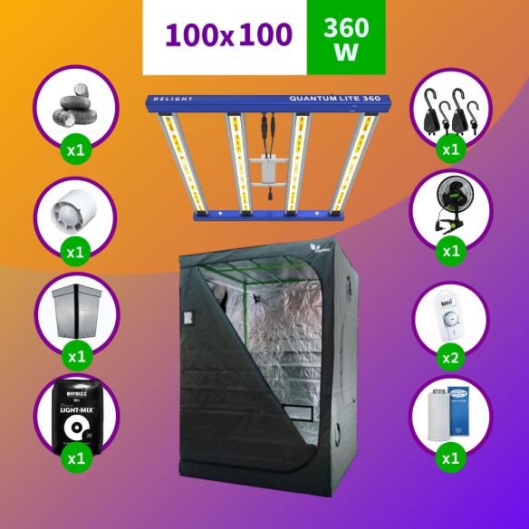 KIT INDOOR APOLLO EVOLUTION COMPLETO 100X100X200 - 480W