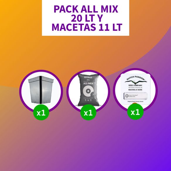 * PACK ALL MIX 20LT Y MACETAS 11 LT
