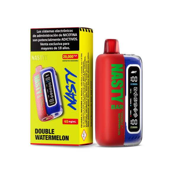 VAPORIZADOR BAR 20000  DOUBLE WATERMELON ICE - NASTY