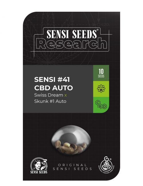 SENSI N41 CBD (SWISS DREAM X SKUNK N1 AUTO)  AUTO X3-SENSI SEEDS