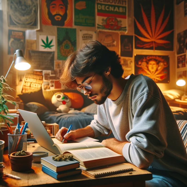 estudiar con marihuana